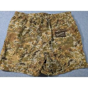 Duck Camp Men Scout Shorts Woodland Camo 5 Inseam Mesh Lined Hunting Fishing Lg